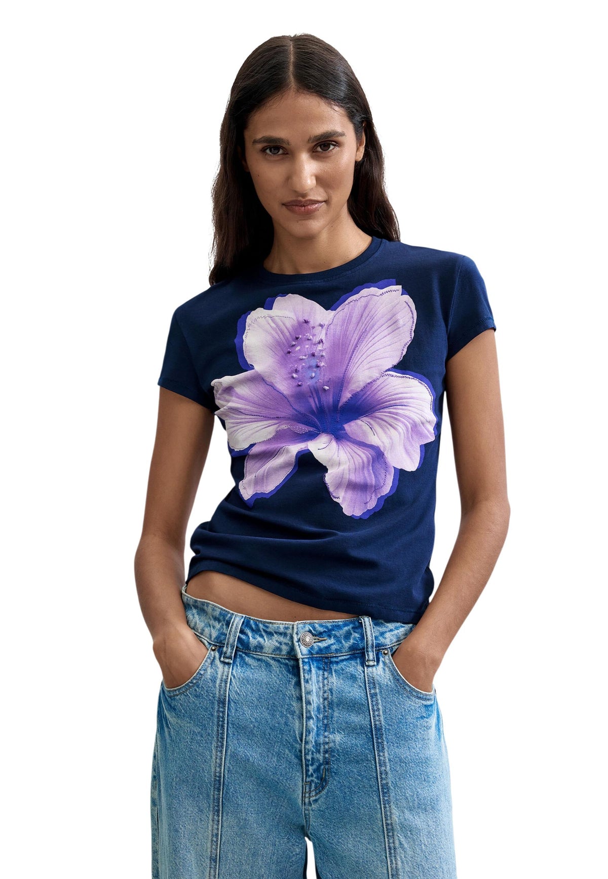 T-shirt Desigual couleur bleu