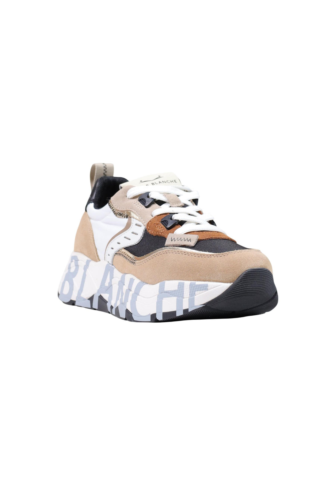 Baskets Voile Blanche couleur beige — vue 2