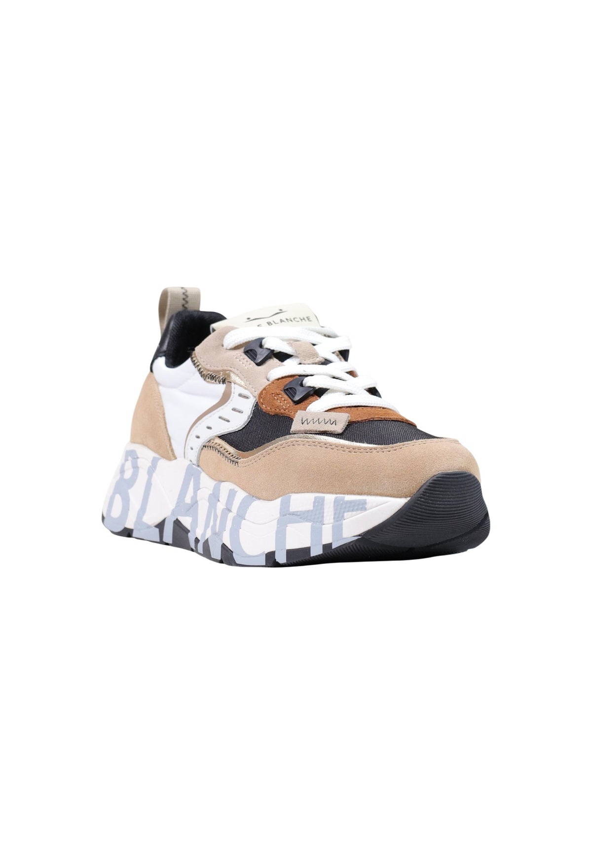 Baskets Voile Blanche couleur beige — vue 2