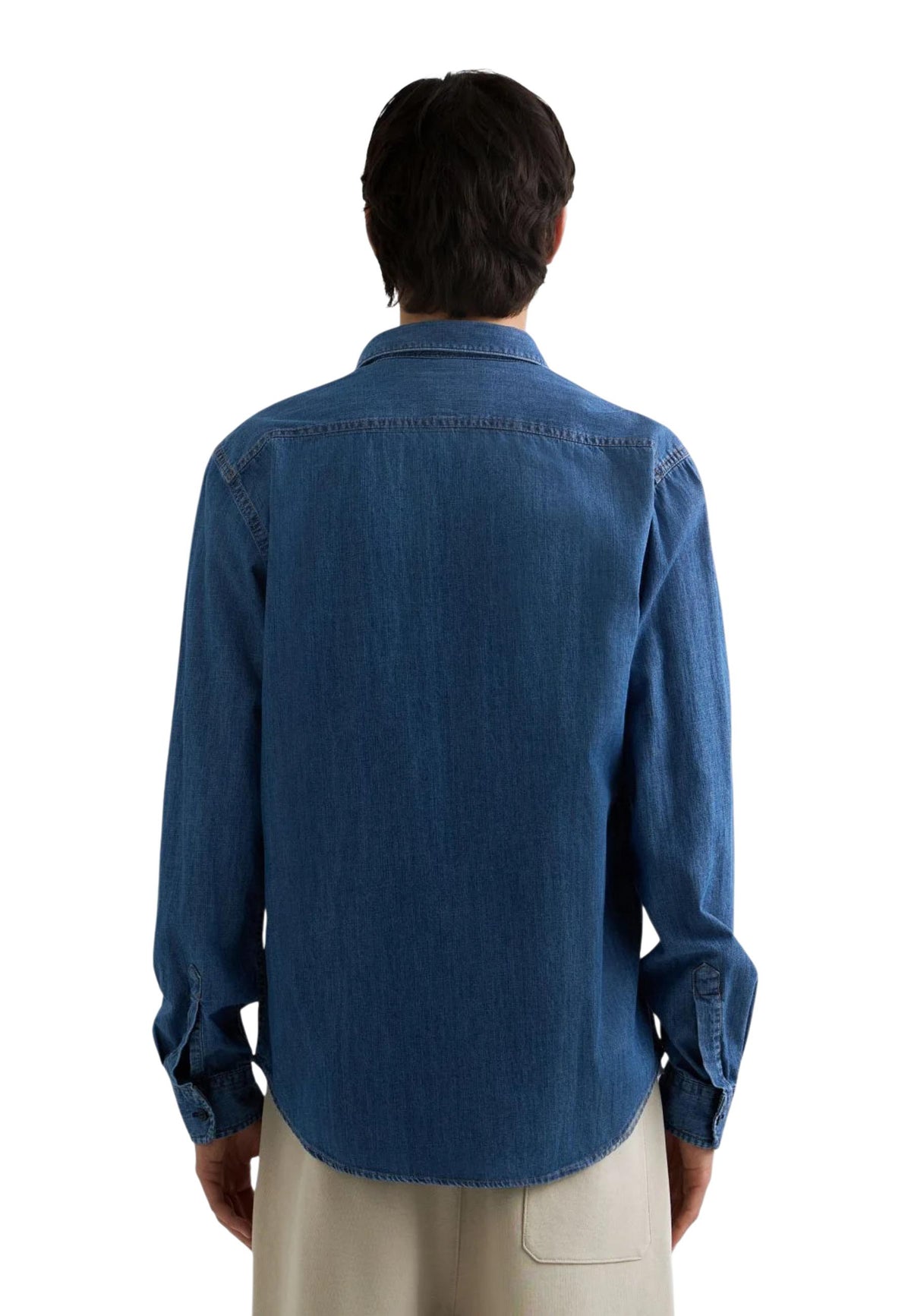 Chemise Replay couleur bleu — vue 3