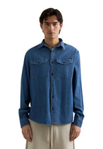 Chemise Replay couleur bleu