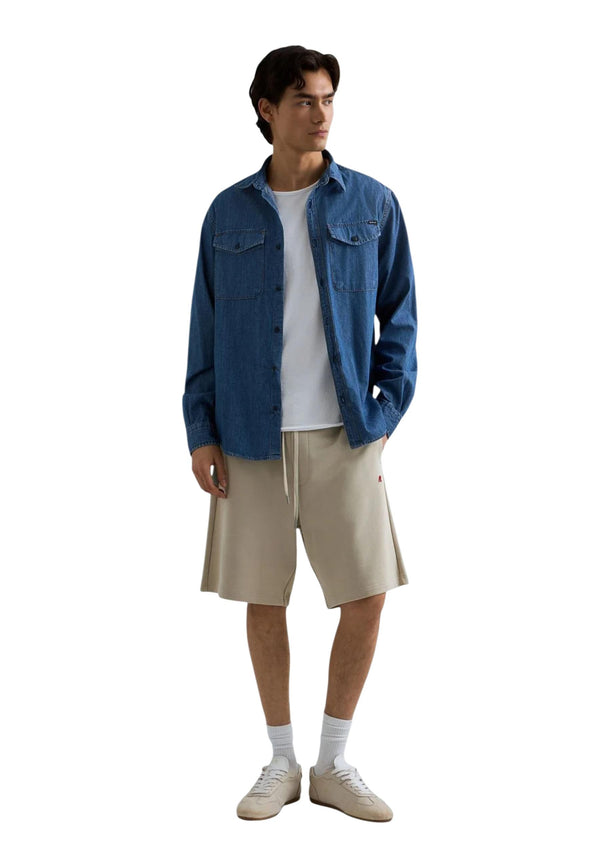 Chemise Replay couleur bleu — vue 2