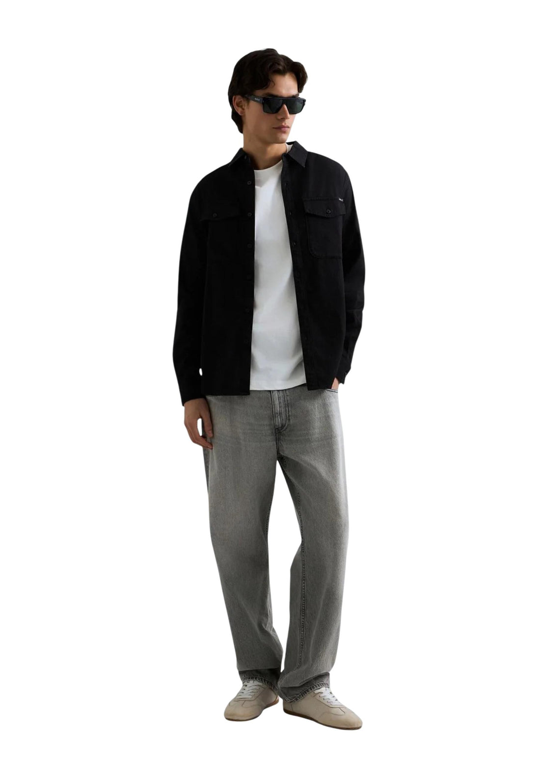 Chemise Replay couleur noir — vue 2