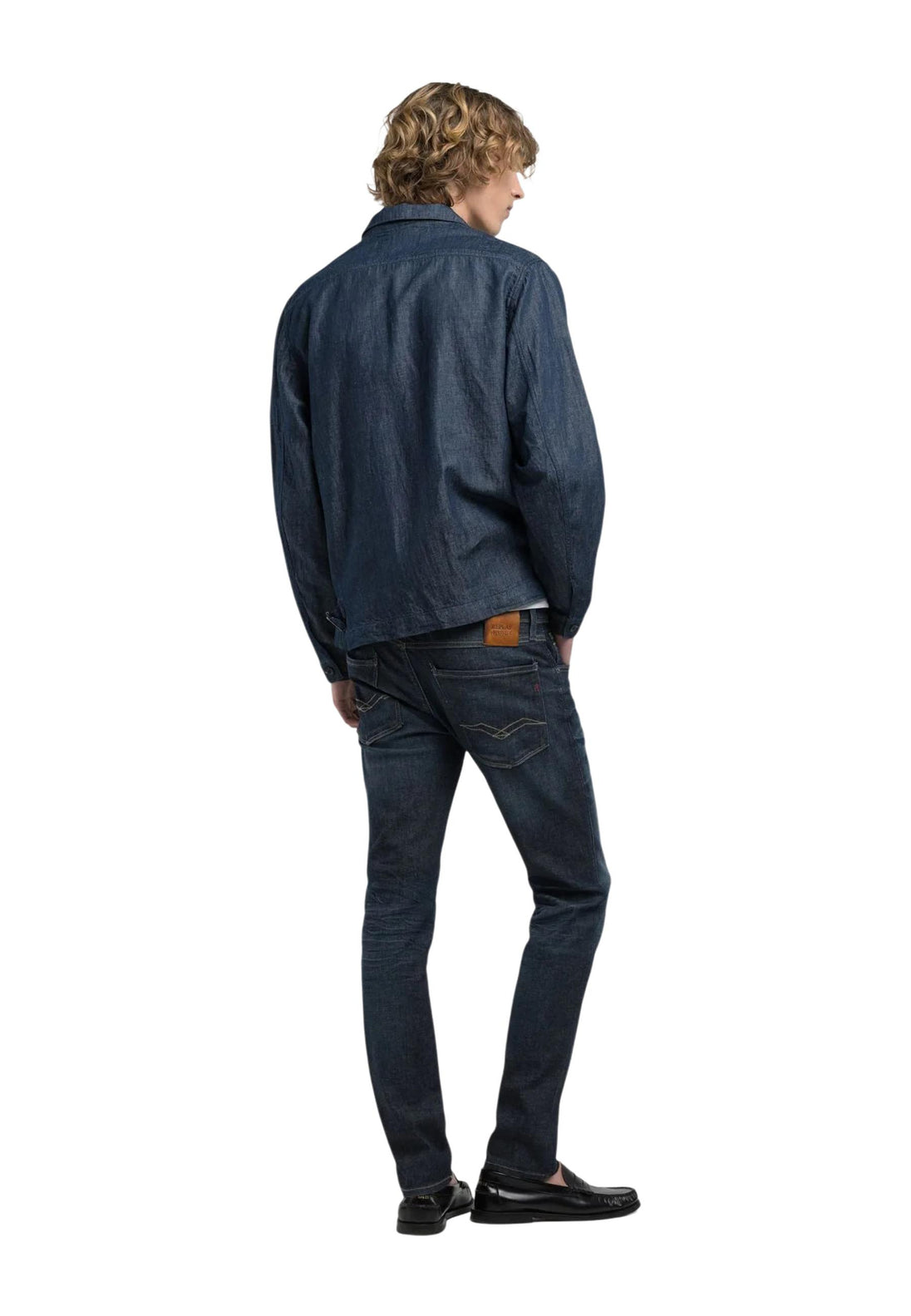 Jean Replay couleur bleu — vue 4