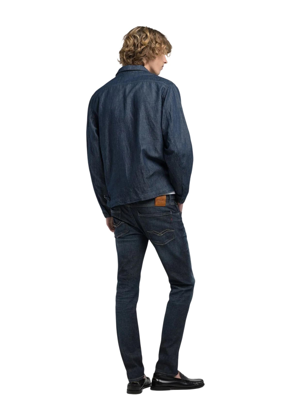 Jean Replay couleur bleu — vue 4