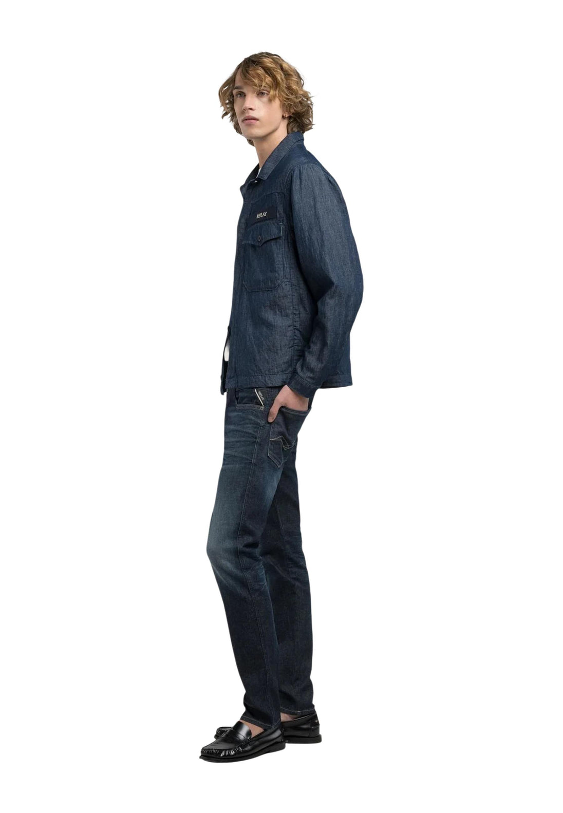 Jean Replay couleur bleu — vue 5