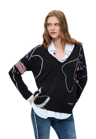 Pull Desigual couleur noir