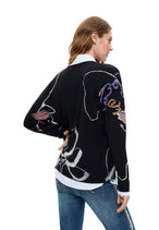 Pull Desigual couleur noir — vue 4