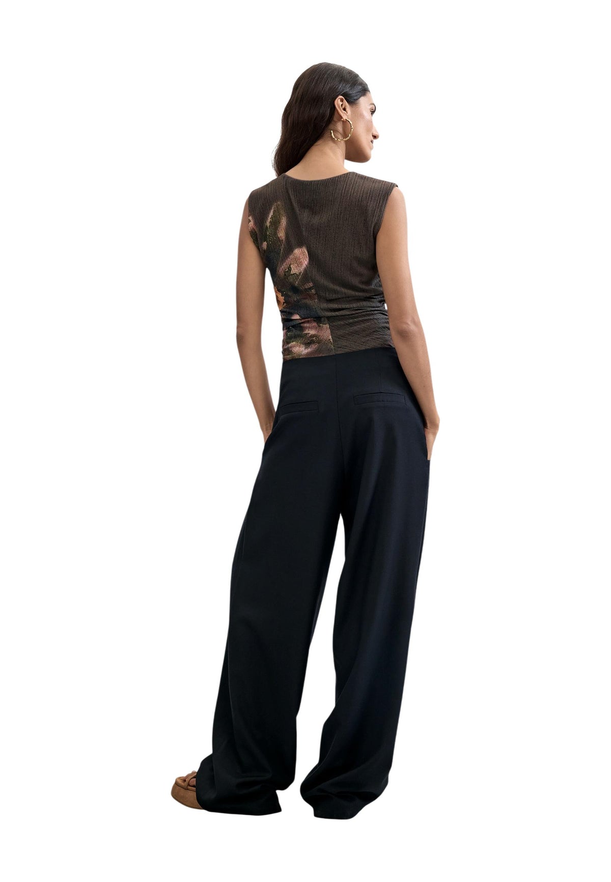 Pantalon Desigual couleur noir — vue 3