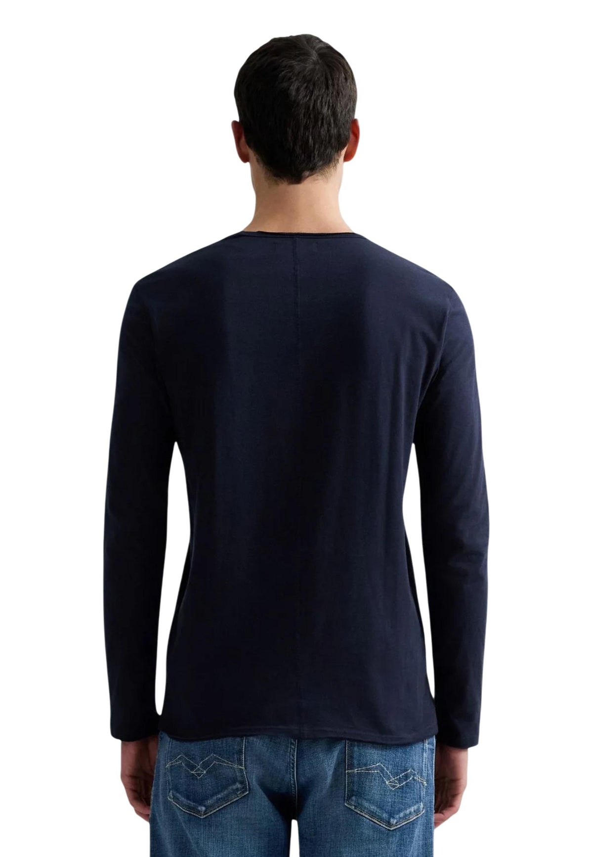 T-shirt Replay couleur bleu — vue 3