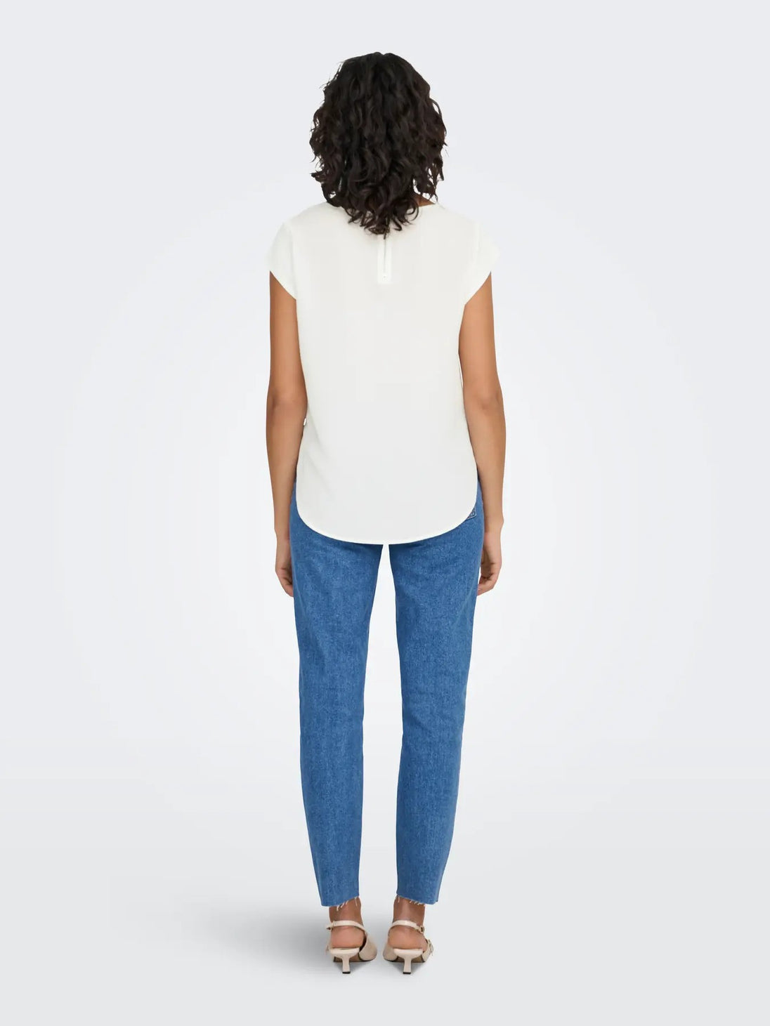 Blouse Only couleur blanc — vue 4