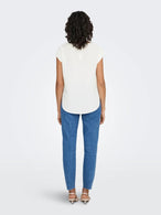 Blouse Only couleur blanc — vue 4