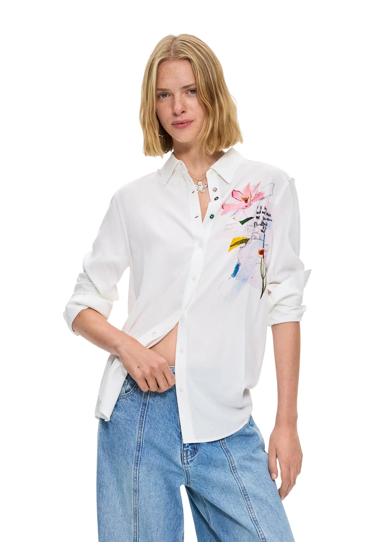 Chemise Desigual couleur blanc