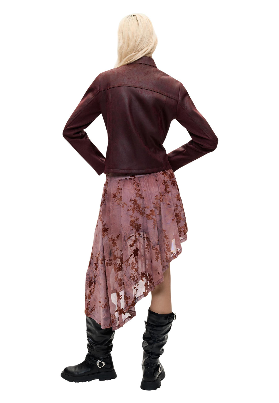Veste Desigual couleur bordeaux — vue 5