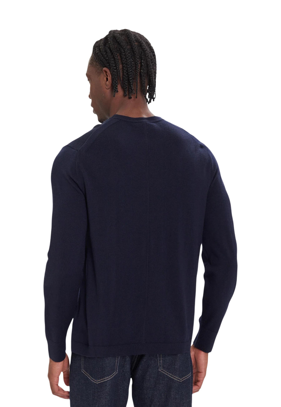 Pull Calvin Klein couleur bleu — vue 3