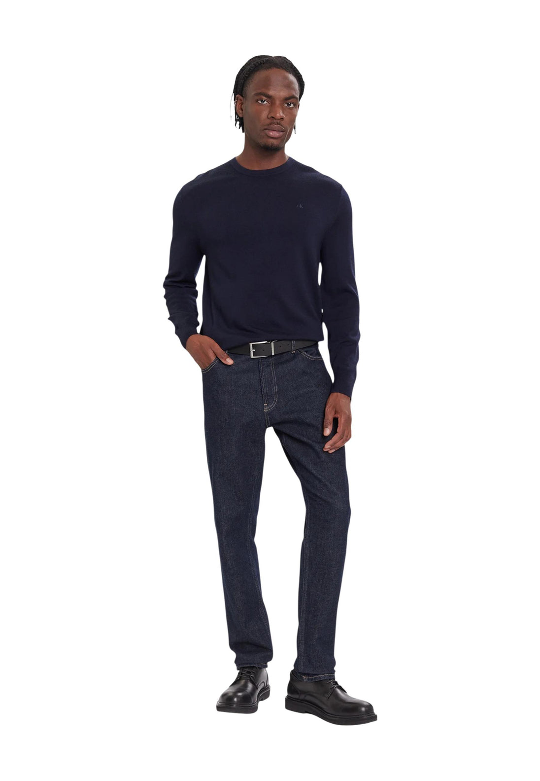 Pull Calvin Klein couleur bleu — vue 2