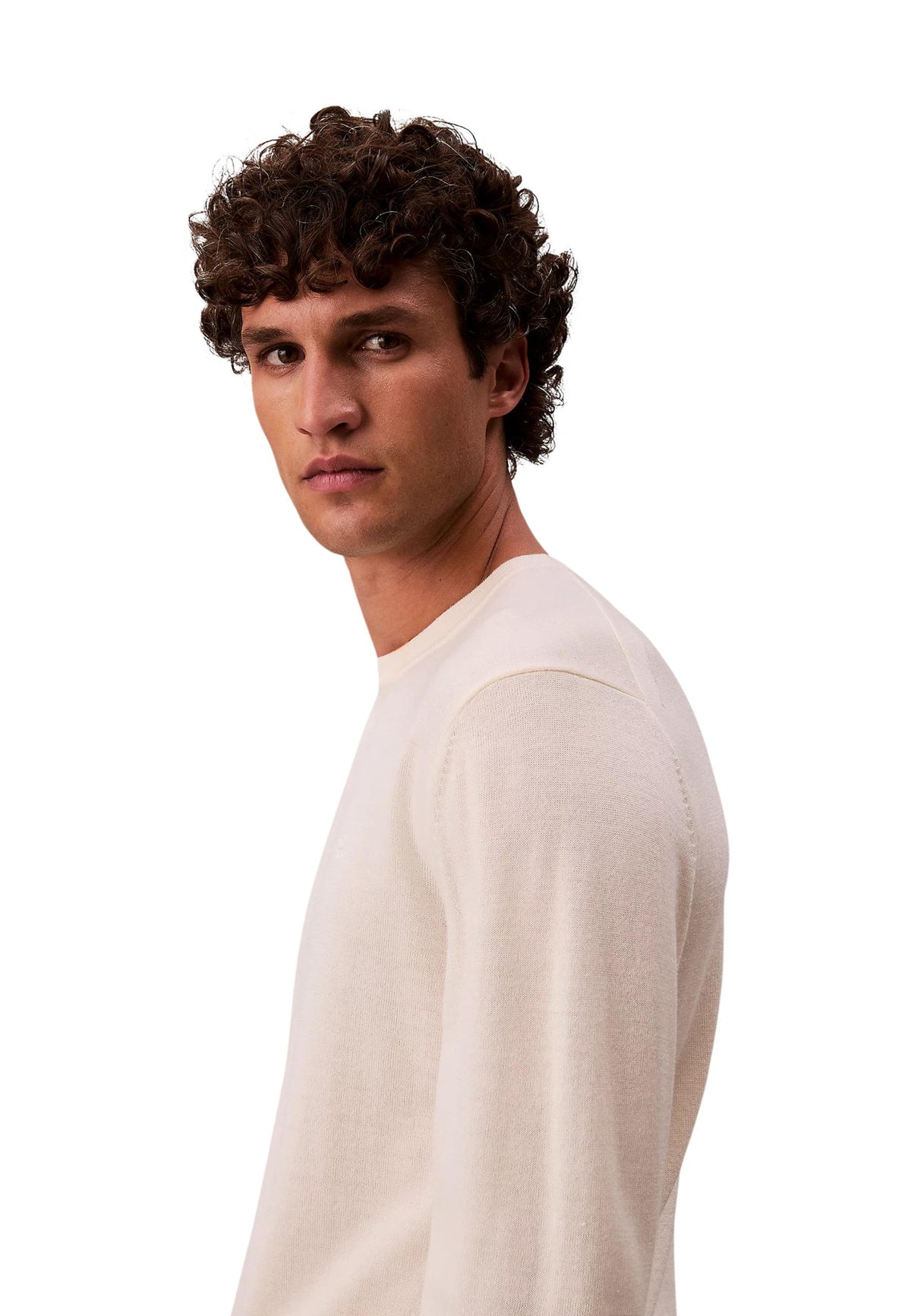 Pull Calvin Klein couleur blanc — vue 4
