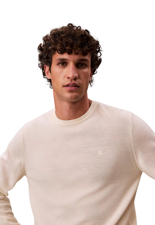 Pull Calvin Klein couleur blanc — vue 2