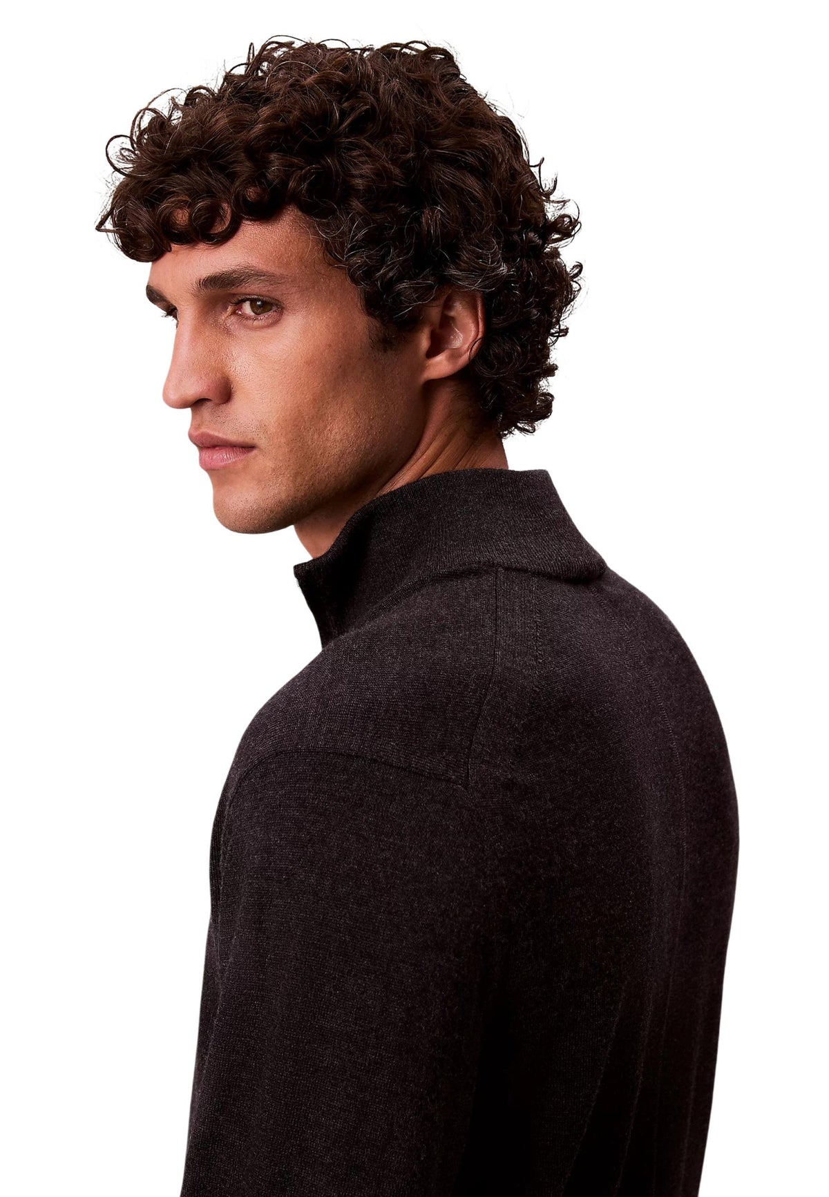 Pull Calvin Klein couleur gris — vue 4