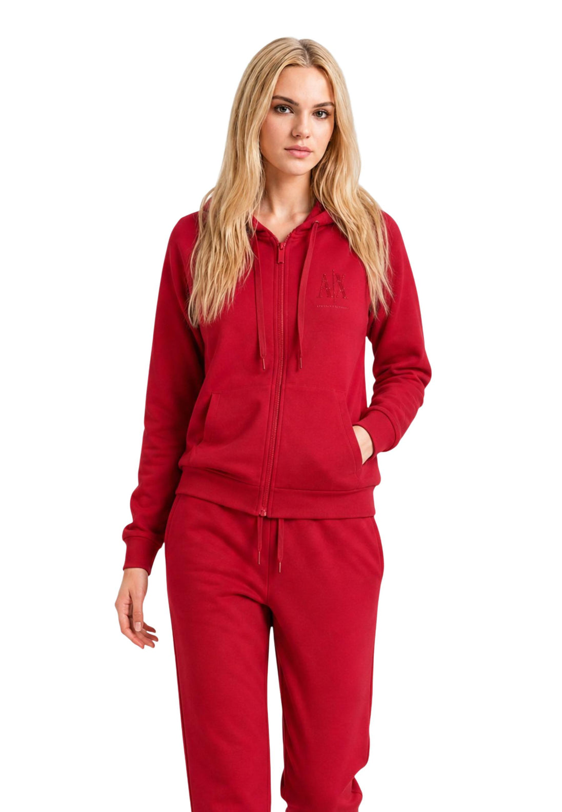 Sweat Armani Exchange couleur rouge