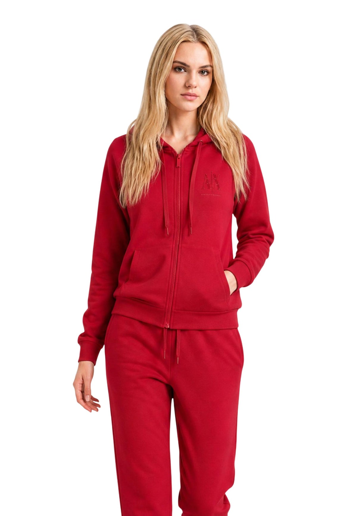 Sweat Armani Exchange couleur rouge