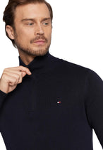Pull Tommy Hilfiger couleur bleu — vue 3