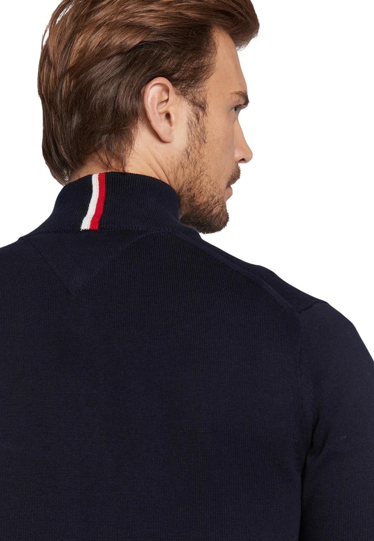 Pull Tommy Hilfiger couleur bleu — vue 4