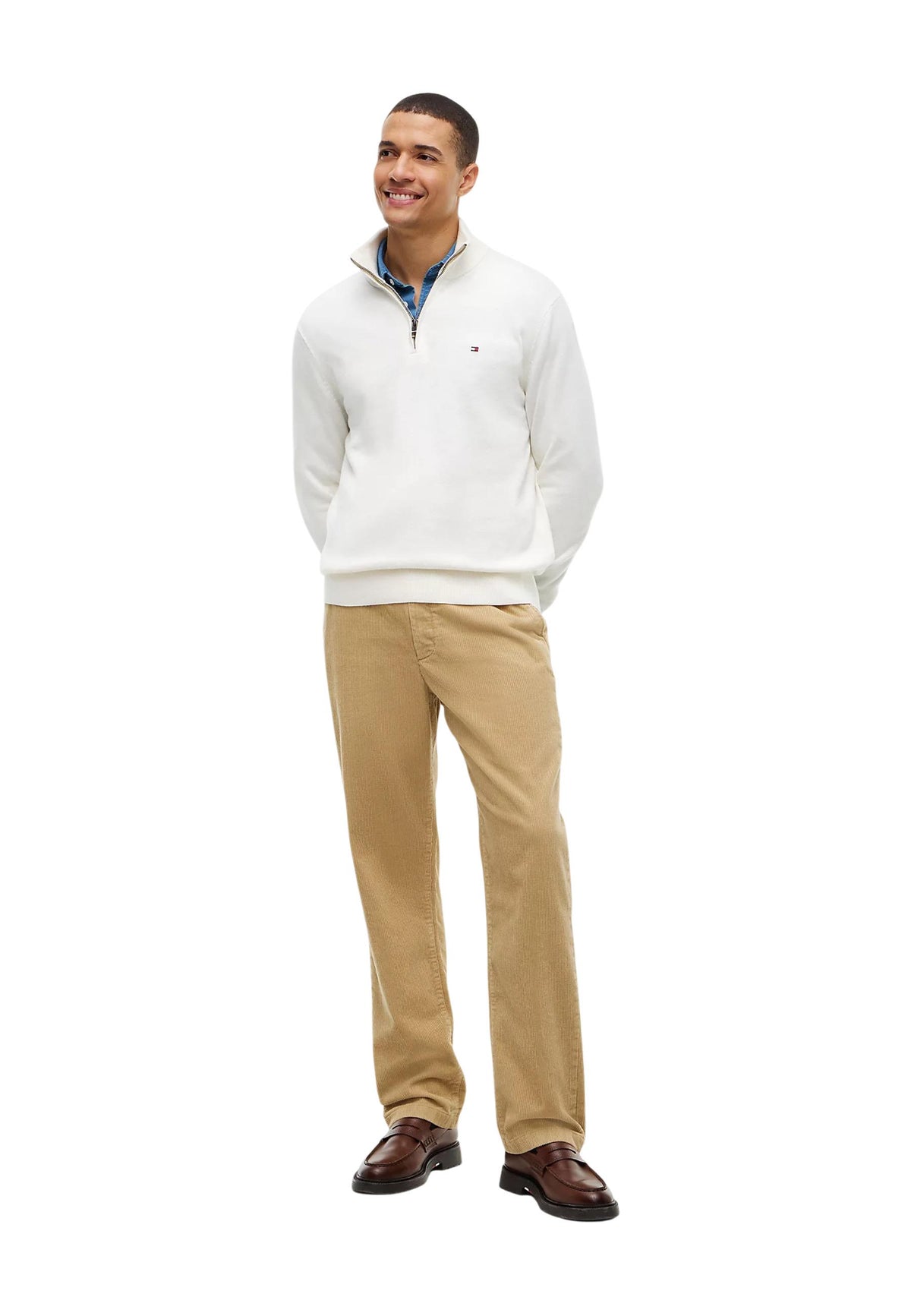 Pull Tommy Hilfiger couleur blanc — vue 2