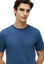 T-shirt Tommy Hilfiger couleur bleu azur — vue 3
