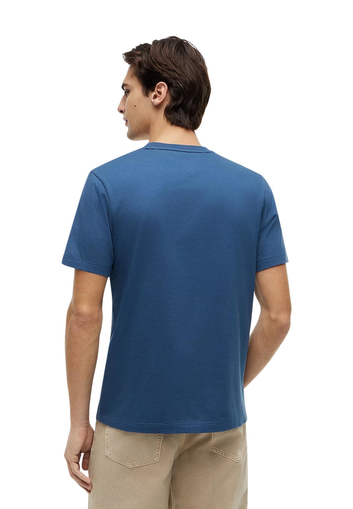 T-shirt Tommy Hilfiger couleur bleu azur — vue 4