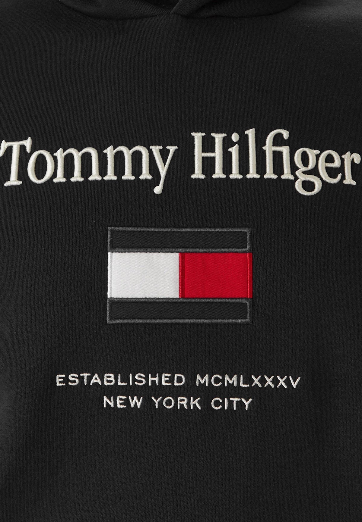Sweat Tommy Hilfiger couleur noir — vue 5