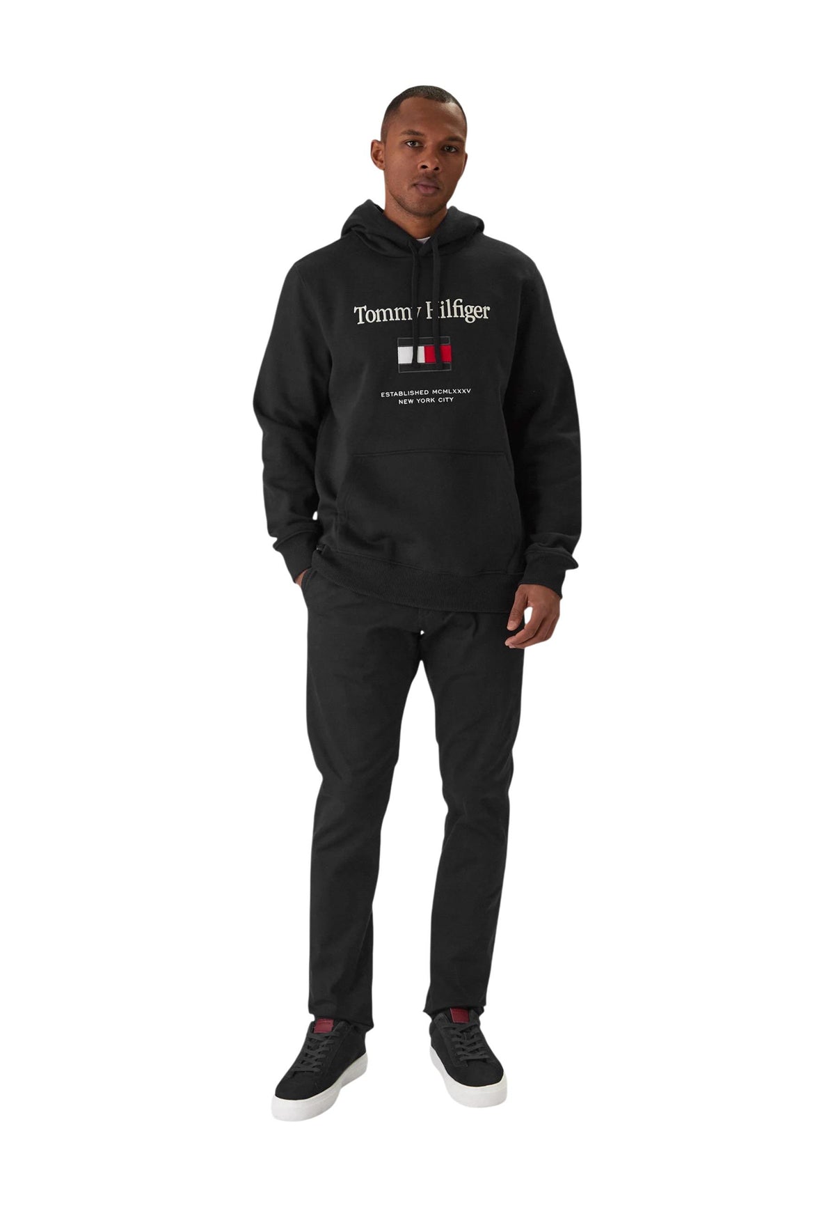 Sweat Tommy Hilfiger couleur noir — vue 3