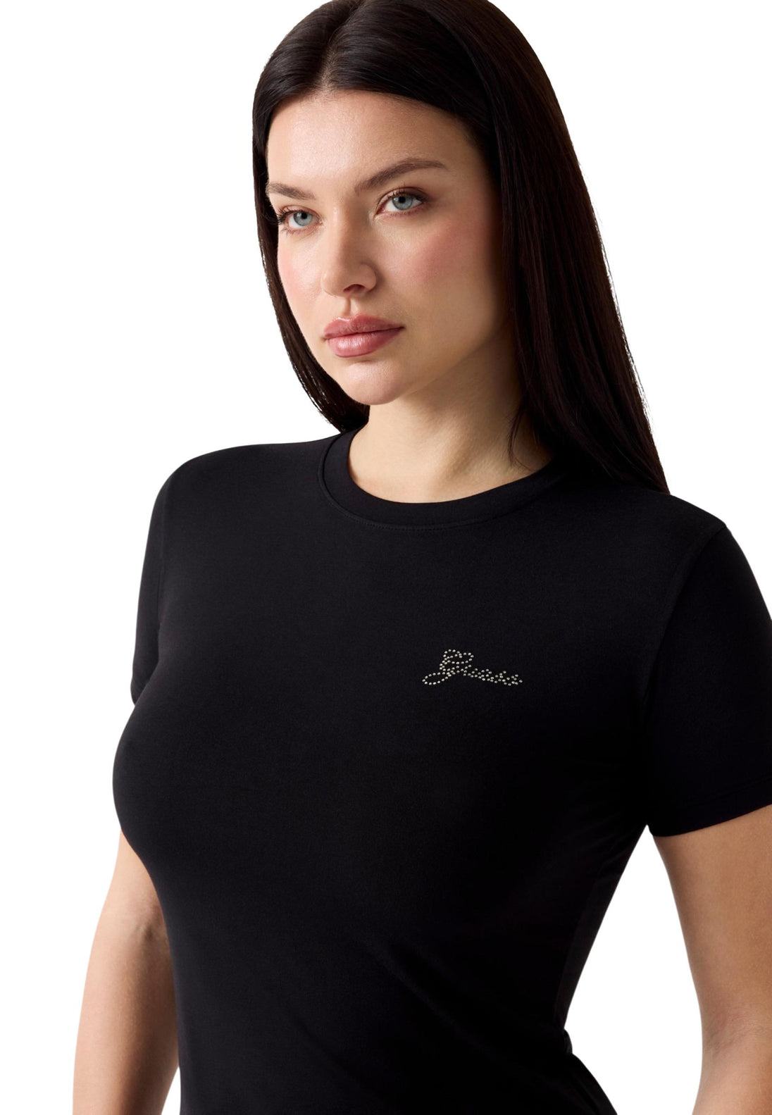 T-shirt Guess couleur noir — vue 4