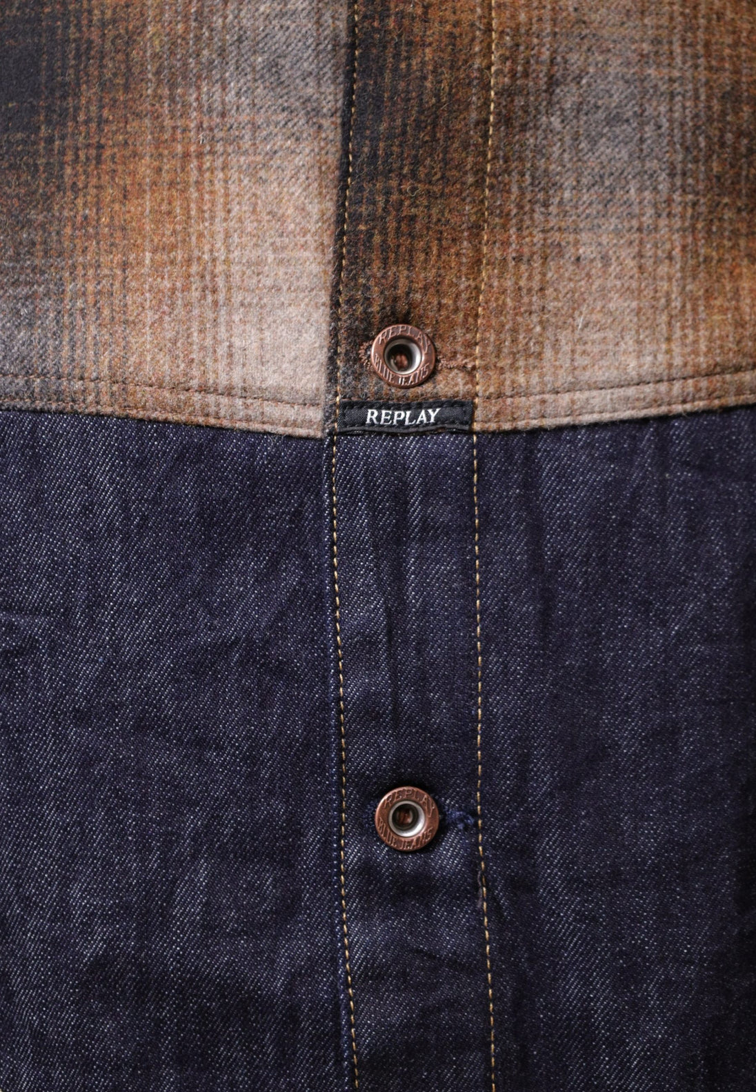 Veste Replay couleur bleu — vue 5