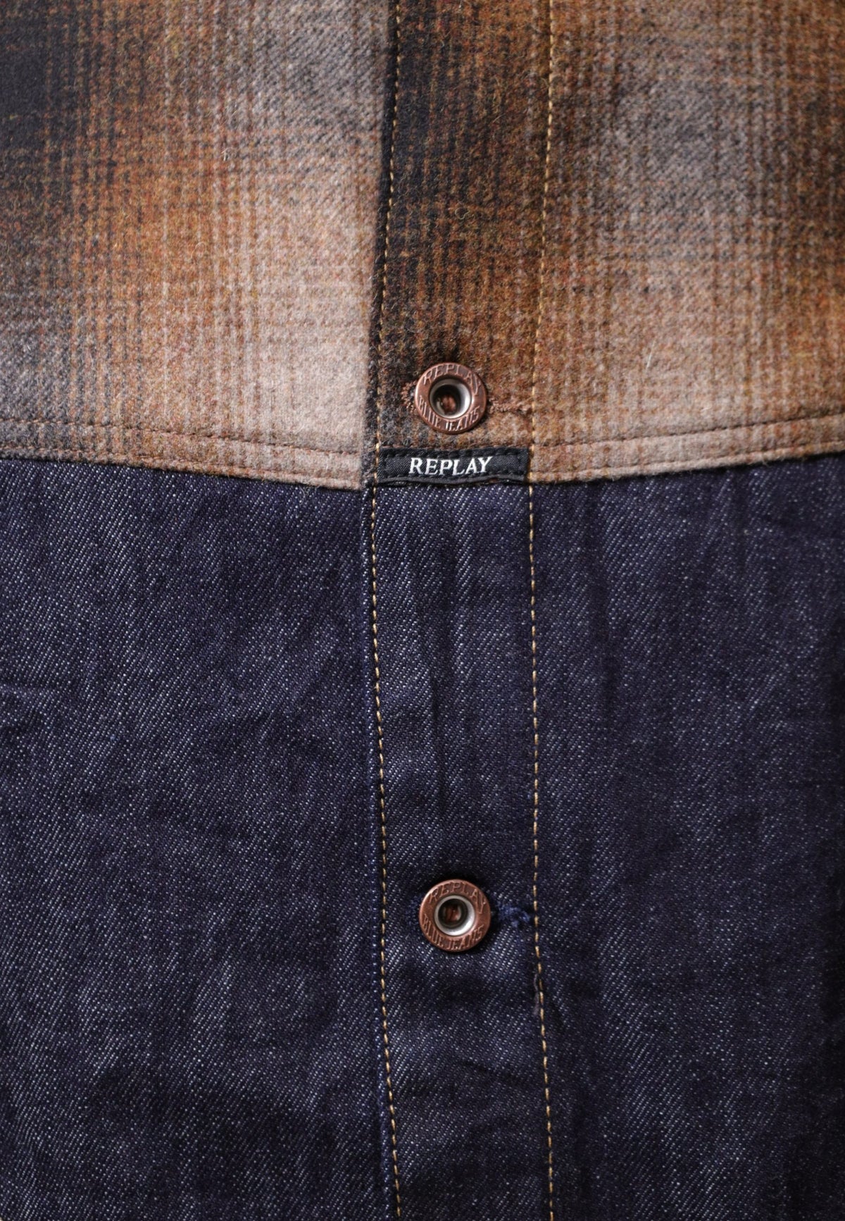 Veste Replay couleur bleu — vue 5