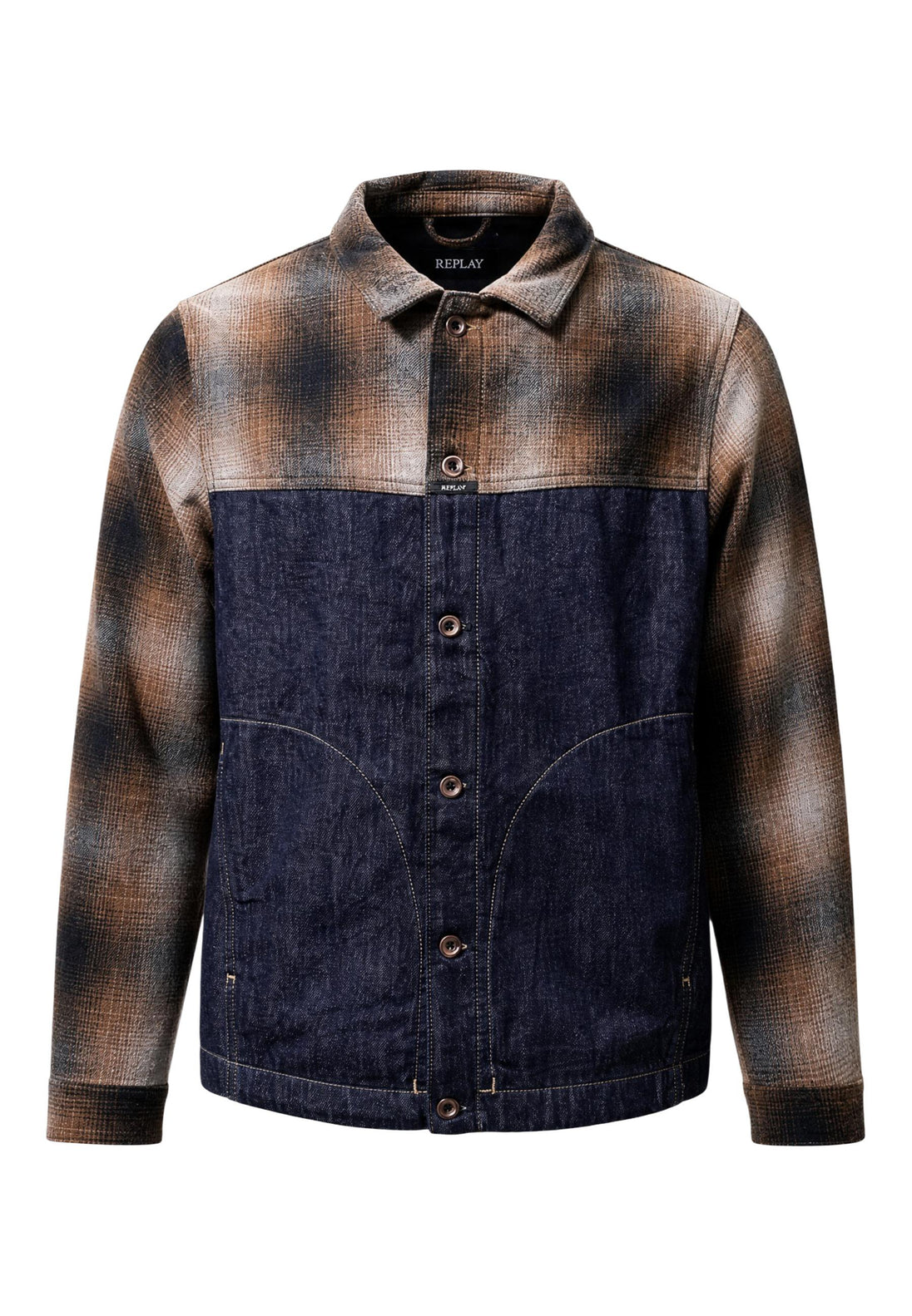 Veste Replay couleur bleu — vue 2