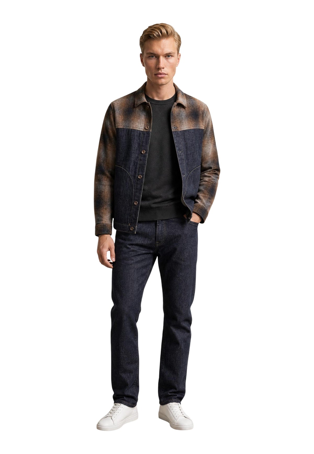 Veste Replay couleur bleu — vue 3