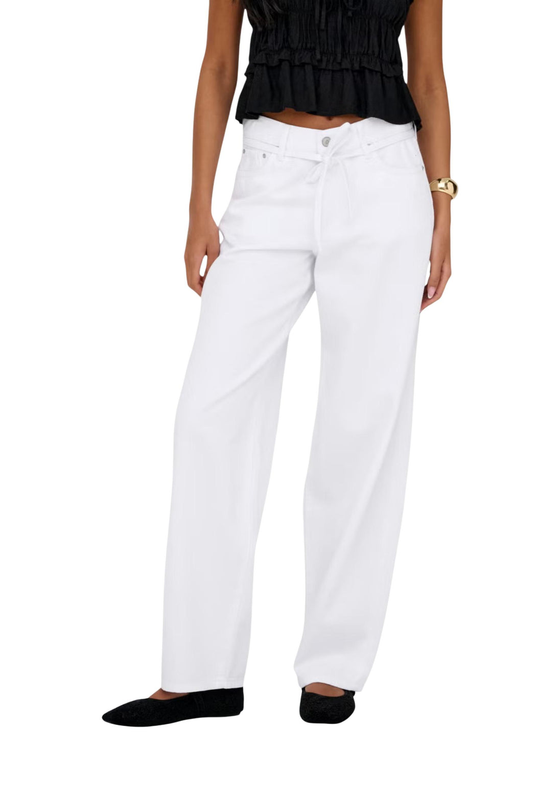 Jean Only couleur blanc