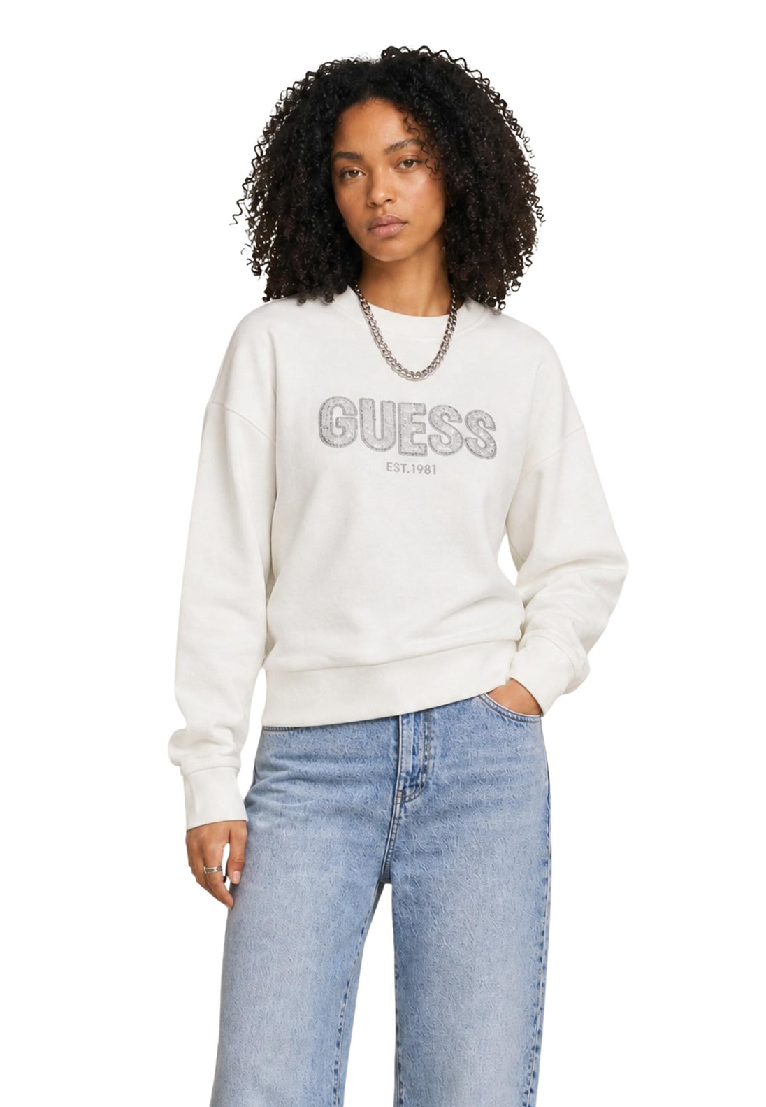 Pull Guess couleur blanc