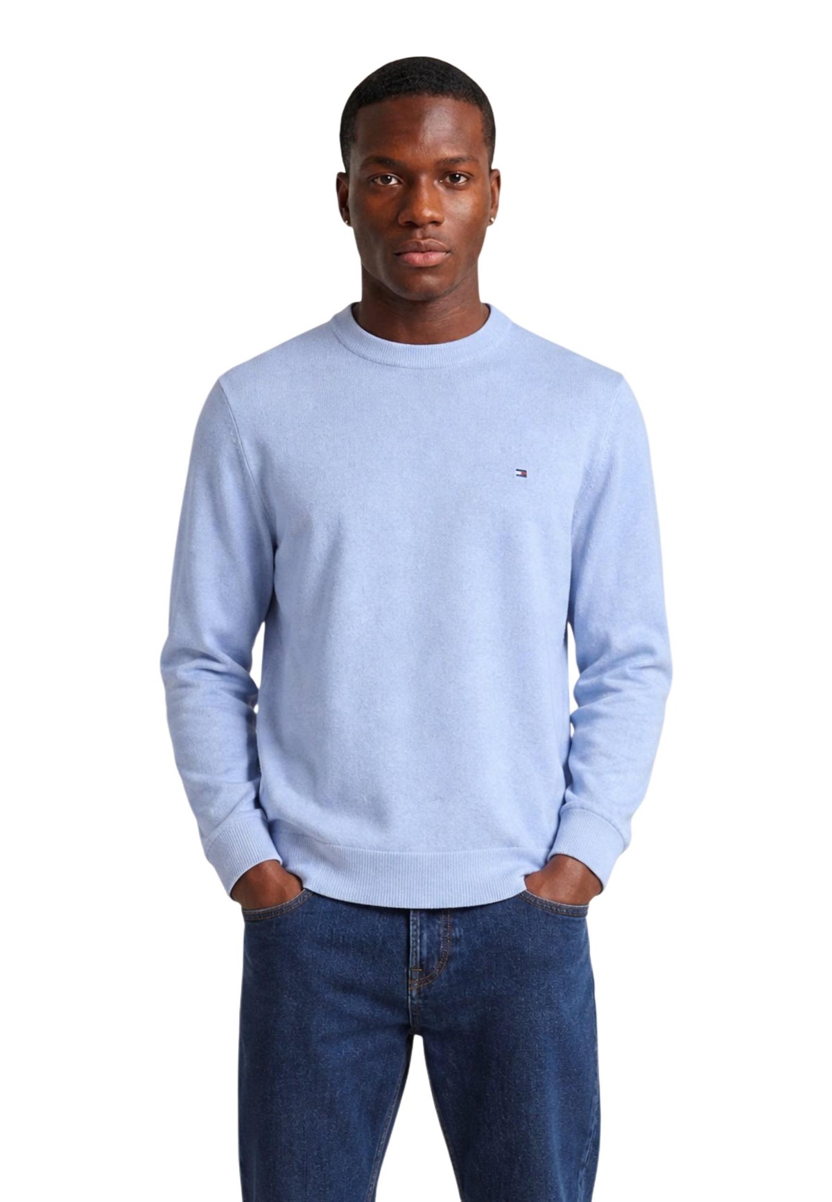 Pull Tommy Hilfiger couleur bleu azur