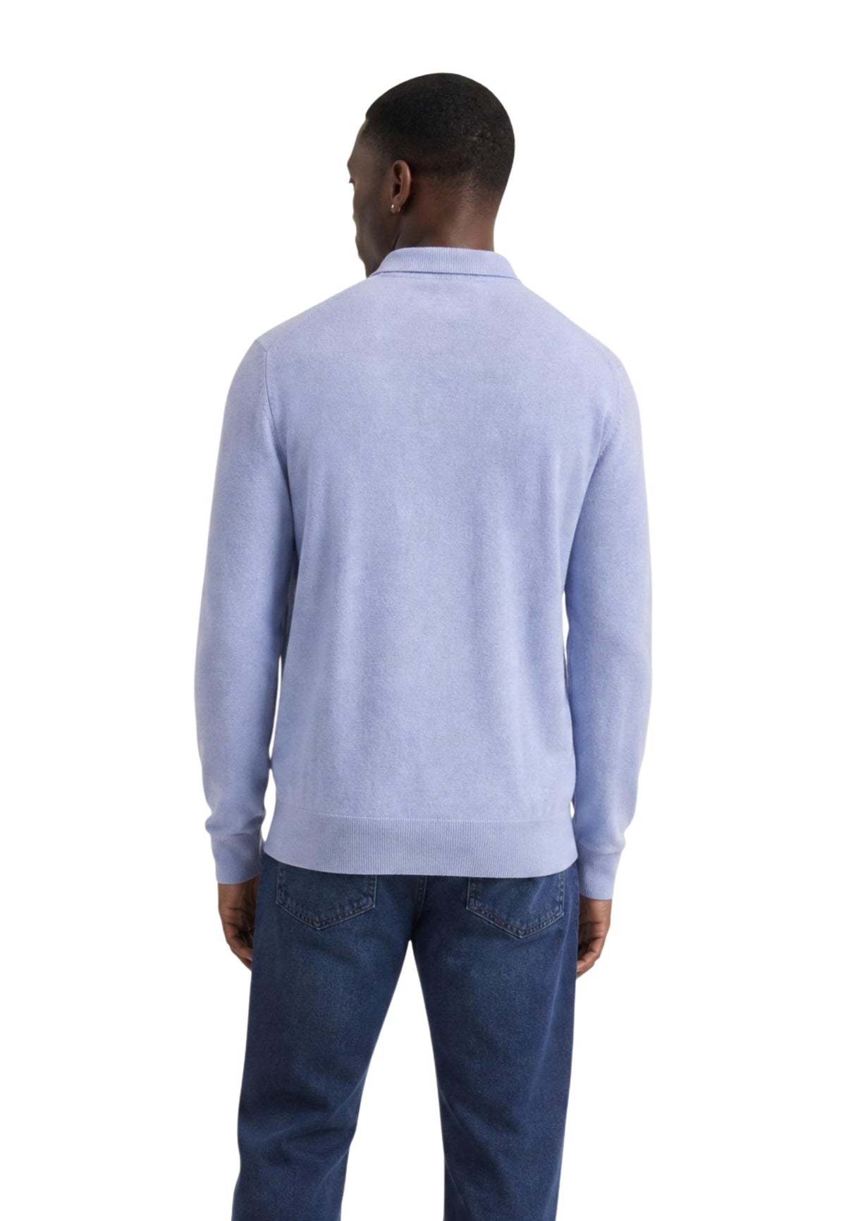 Pull Tommy Hilfiger couleur bleu azur — vue 5