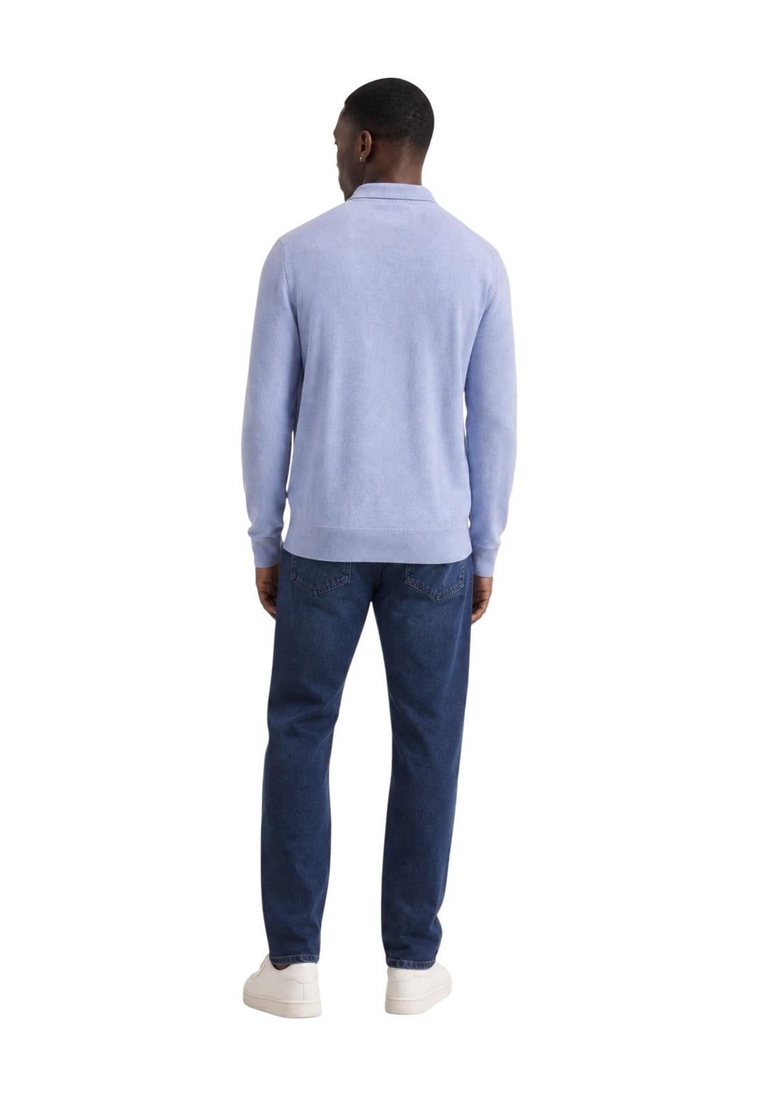 Pull Tommy Hilfiger couleur bleu azur — vue 4