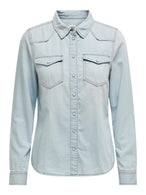 Chemise Only couleur bleu azur