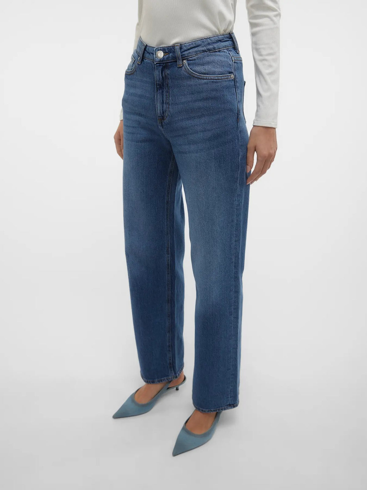 Jean Vero Moda couleur bleu — vue 3