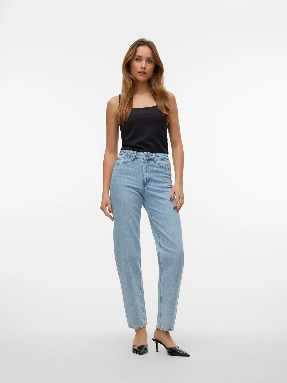 Jean Vero Moda couleur bleu azur — vue 4