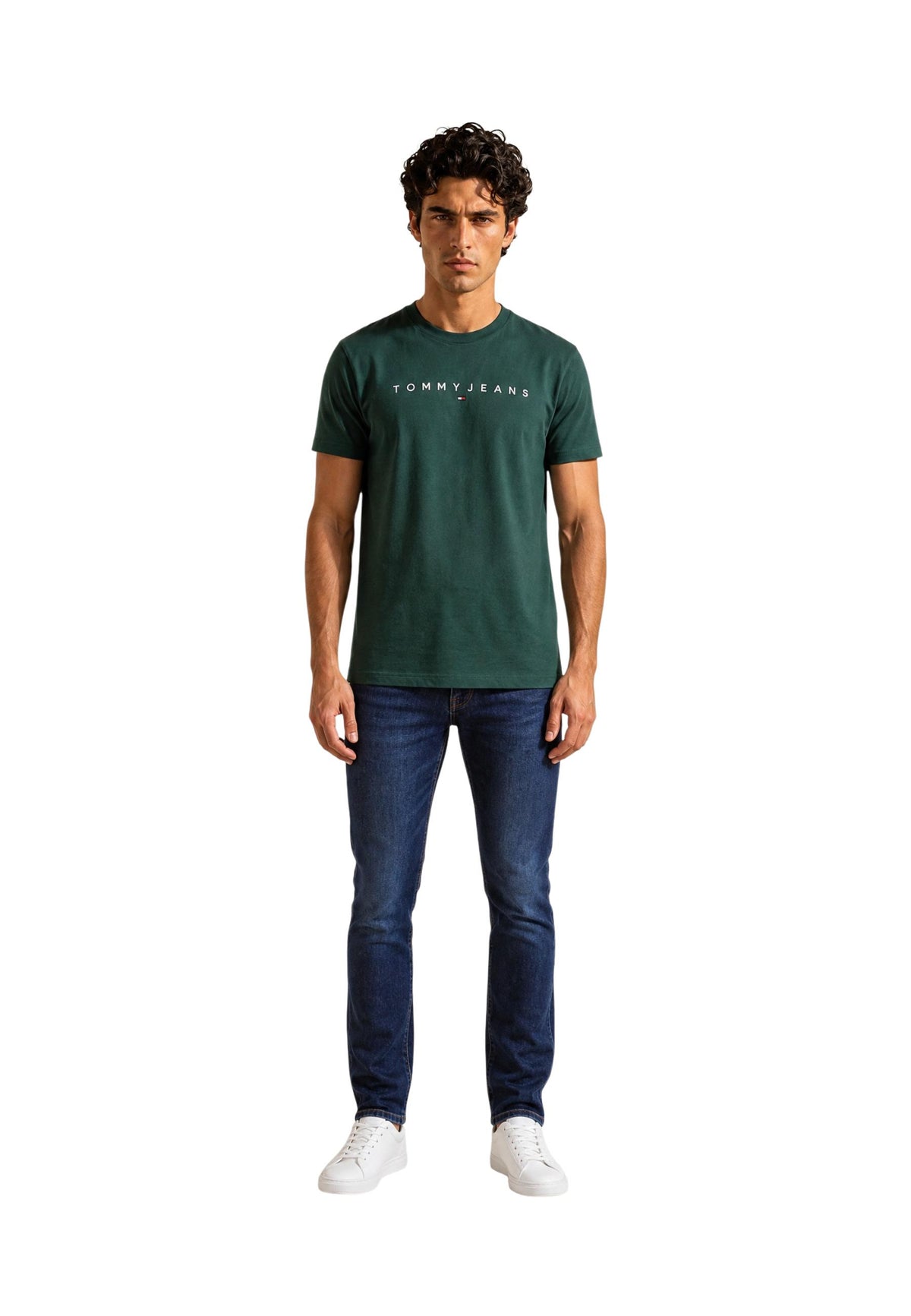 T-shirt Tommy Hilfiger Jeans couleur vert — vue 4