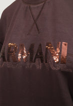 Sweat Armani Exchange couleur marron — vue 2