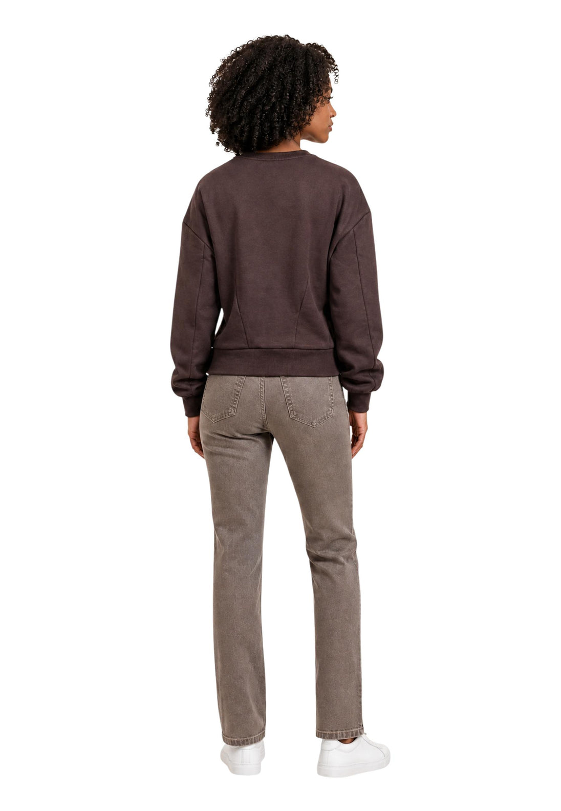 Sweat Armani Exchange couleur marron — vue 4