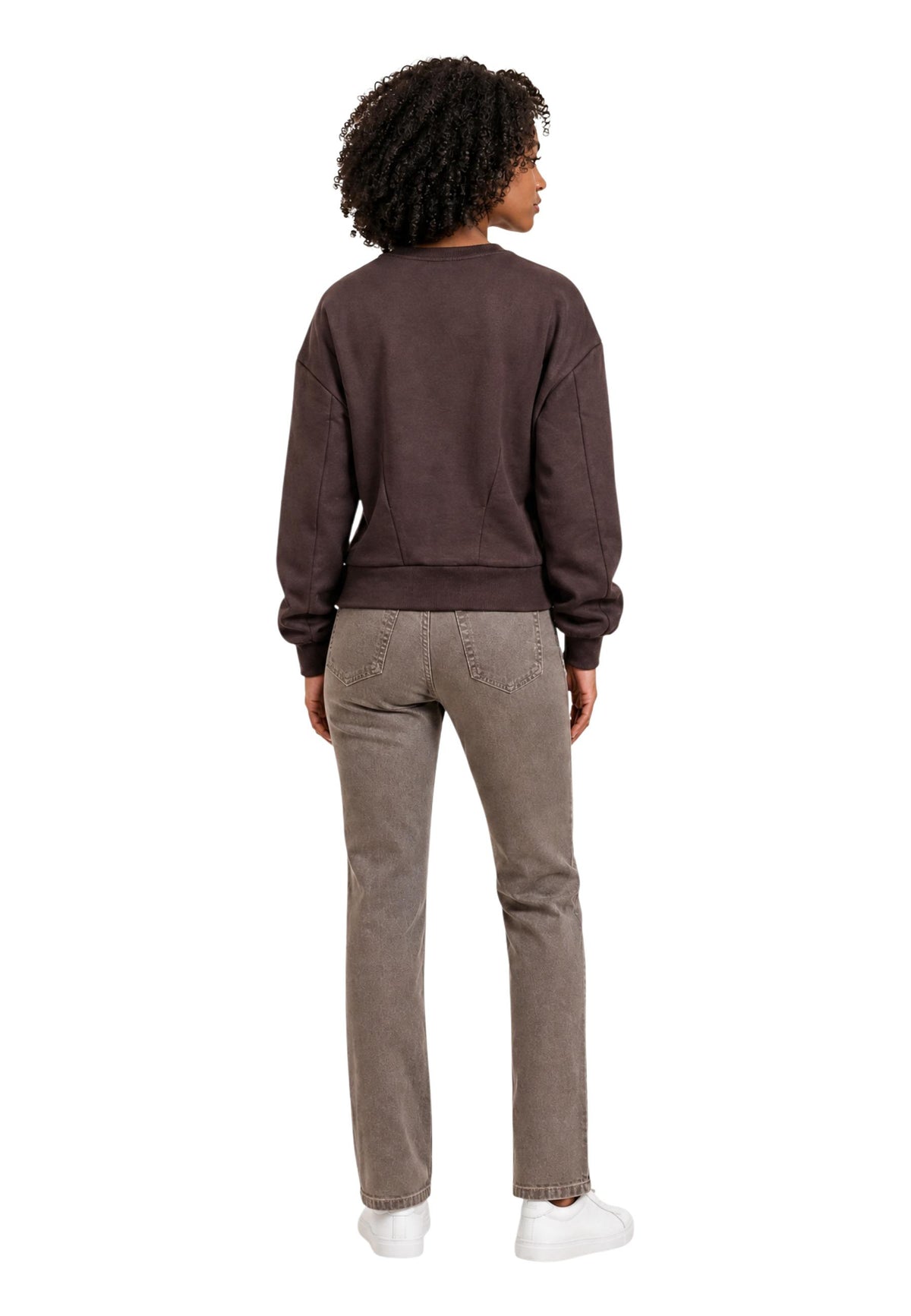 Sweat Armani Exchange couleur marron — vue 4