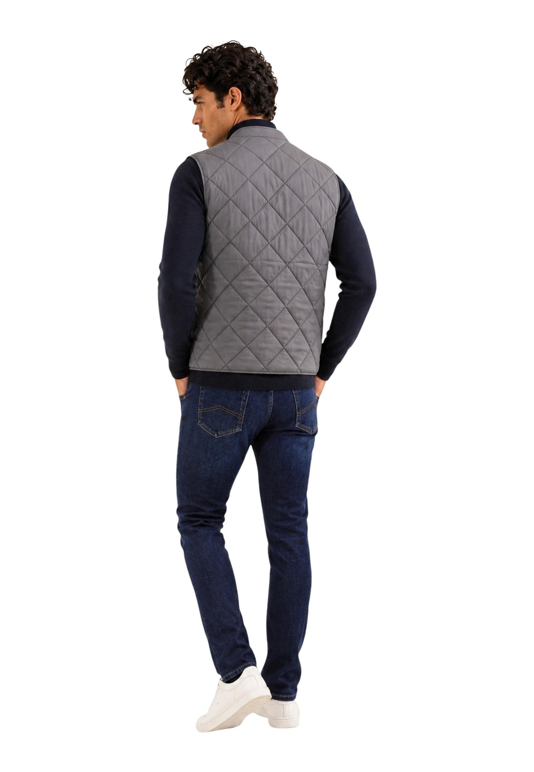 Gilet Replay couleur gris — vue 4